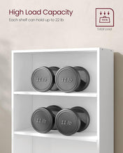 Load image into Gallery viewer, VASAGLE 6-Tier Open Bookcase with Adjustable Storage Shelves - White