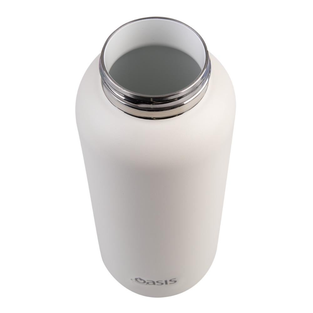Oasis: Stainless Steel Ceramic MODA Triple Wall Insulated Drink Bottle - Alabaster (1L)