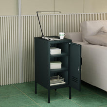 Load image into Gallery viewer, Fraser Country Milan Metal 1 Door Cabinet - Dark Granite Grey