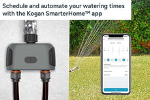 Load image into Gallery viewer, Kogan SmarterHome(TM) Wireless Garden Irrigation Water Timer with Dual Outlets