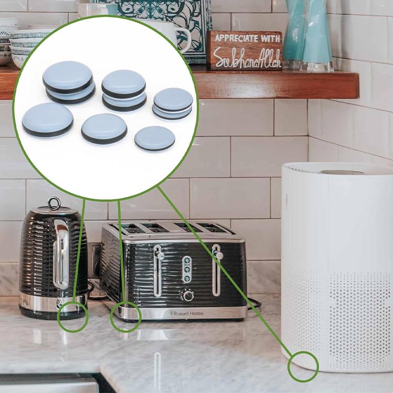 STORFEX 24 PCS Self-Adhesive Small Kitchen Appliance Sliders