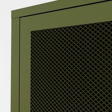 Load image into Gallery viewer, Fraser Country Milan Metal Cabinet Two Mesh Doors - Olive Green