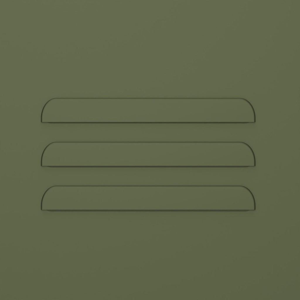 Fraser Country Milan Metal Cabinet With Drawers - Olive Green