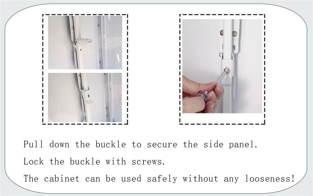 Fraser Country Metal Faster Setup Foldable Double Door TV Cabinet - Black