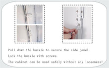 Load image into Gallery viewer, Fraser Country Metal Faster Setup Foldable Double Door TV Cabinet - Black