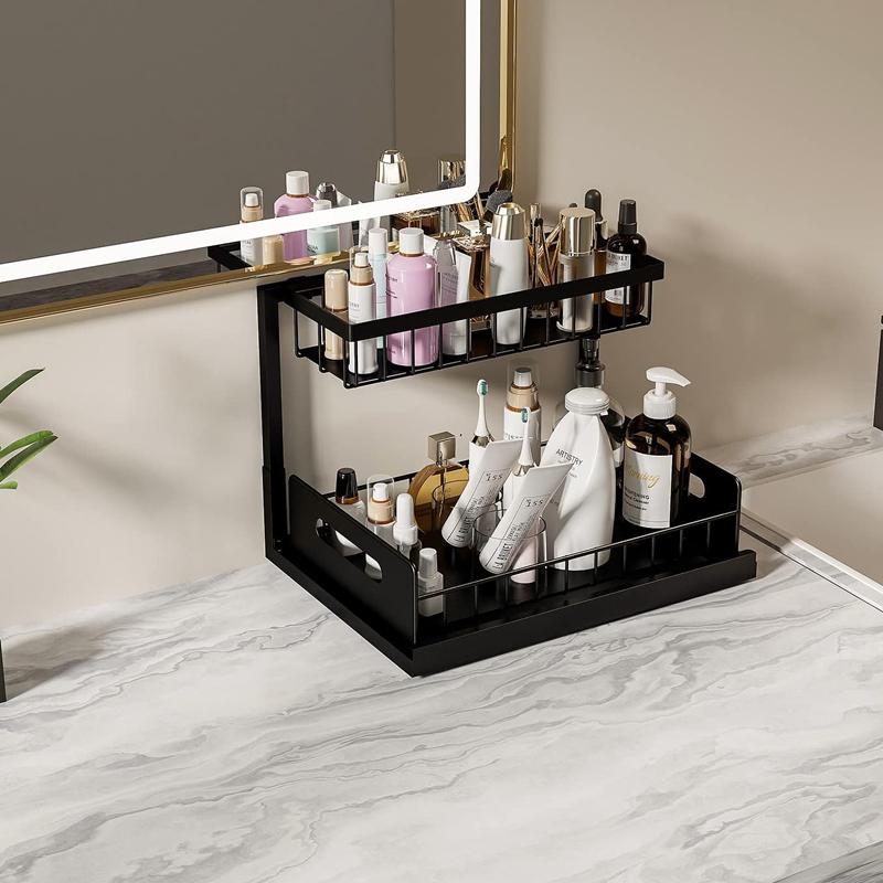 STORFEX 2 Tier Sink Organizer - Black