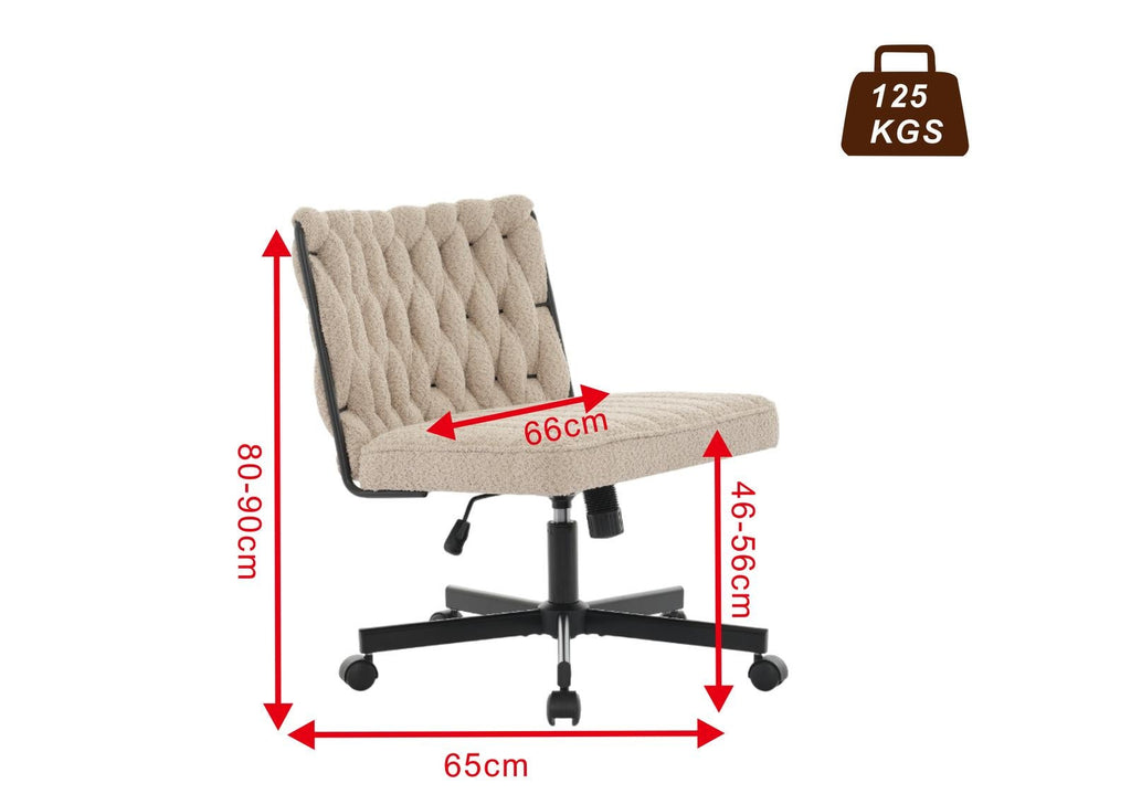 Gorilla Office: Boucle Knot Back Chair Beige