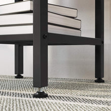 Load image into Gallery viewer, VASAGLE Bar Table with Wine Glass Holder and Bottle Rack - Rustic Brown &amp; Black