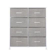 Load image into Gallery viewer, Ovela: 8 Drawer Storage Chest - Light Grey &amp; White
