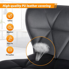 Load image into Gallery viewer, Fraser Country Adjustable Swivel High Back PU Leather Bar Stool (2/Pack) - Black