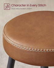 Load image into Gallery viewer, VASAGLE Ekho Collection Bar Stools Set of 2 - Caramel Brown