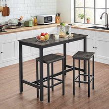 Load image into Gallery viewer, Vasagle Dining Bar Table Set - Dark Grey