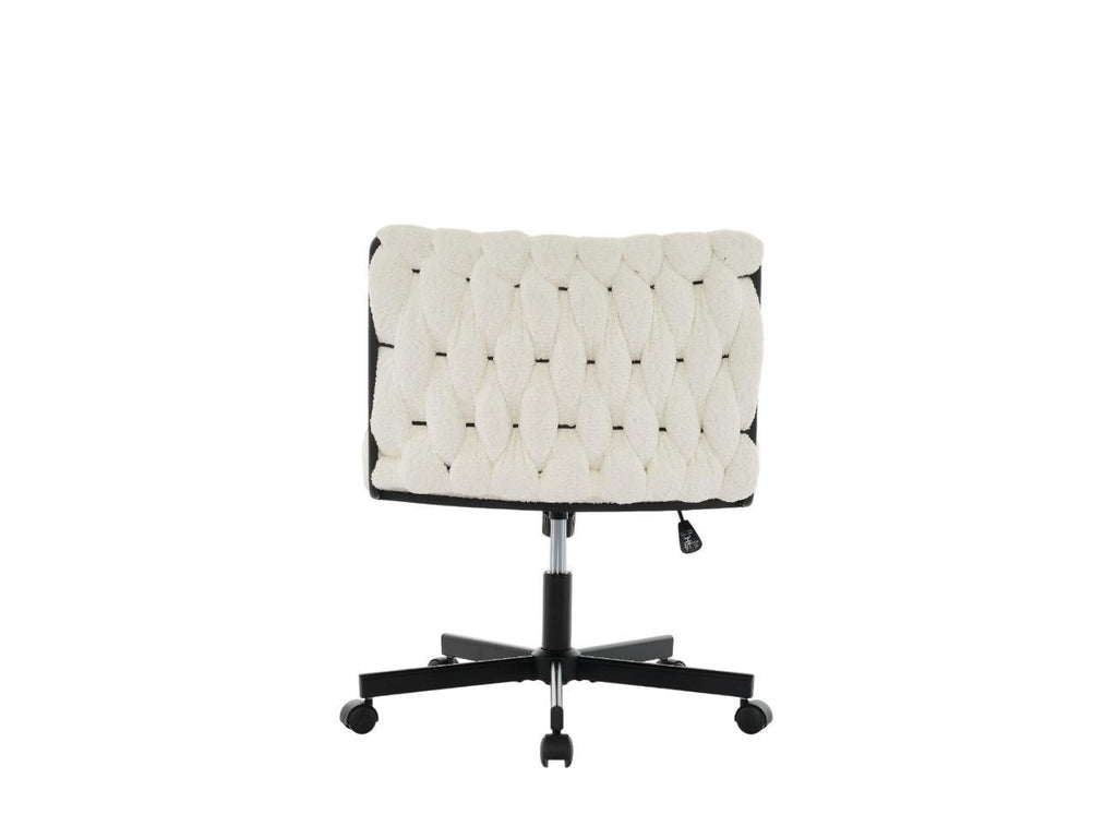 Gorilla Office: Boucle Knot Back Chair White
