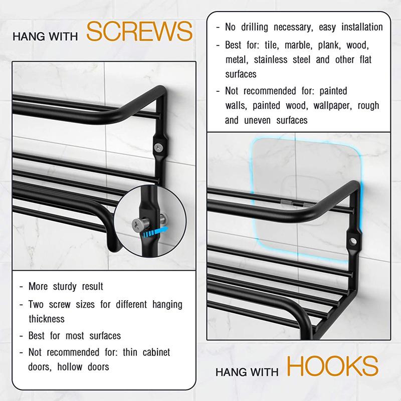 Wall Mount Spice Rack Organizer Set - (4-Piece)