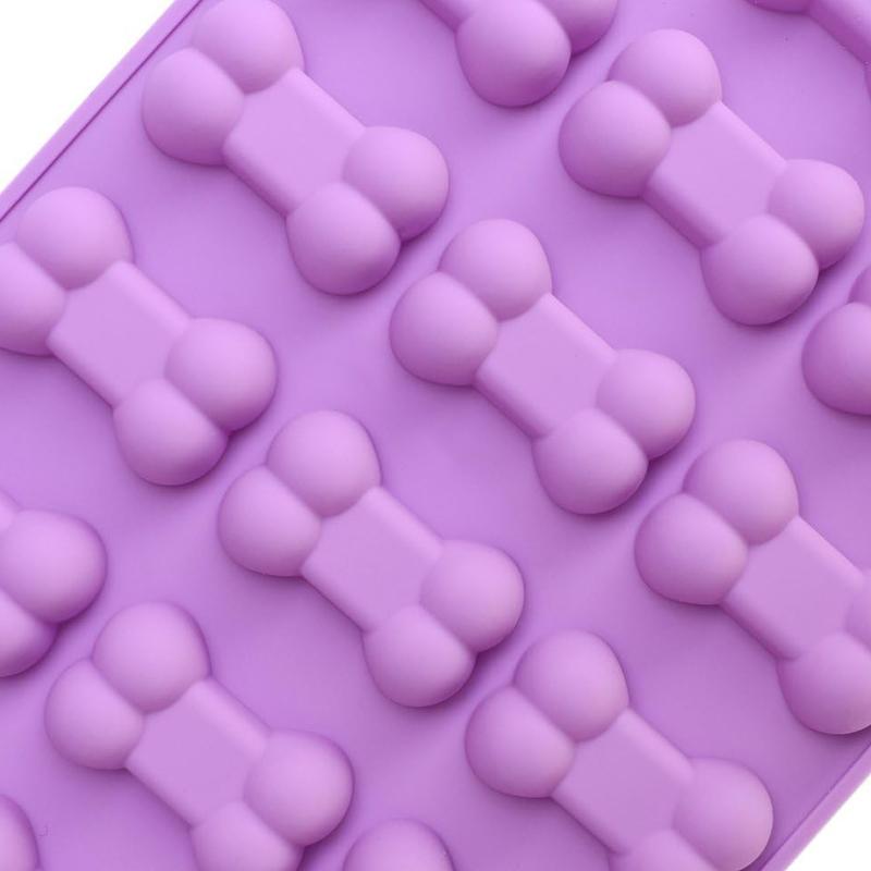 COOKOZZY Puppy Dog Paw and Bone Silicone Moulds - 4 Pack