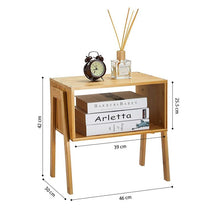 Load image into Gallery viewer, STORFEX: Bamboo Stackable End Tables (Set of 2)
