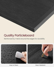 Load image into Gallery viewer, Vasagle 1.8M Large Television Stand With Shelves - Black with Wood Grain