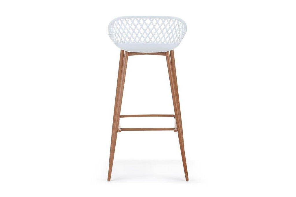 Ovela Set of 2 Leerdam Bar Stools (White)