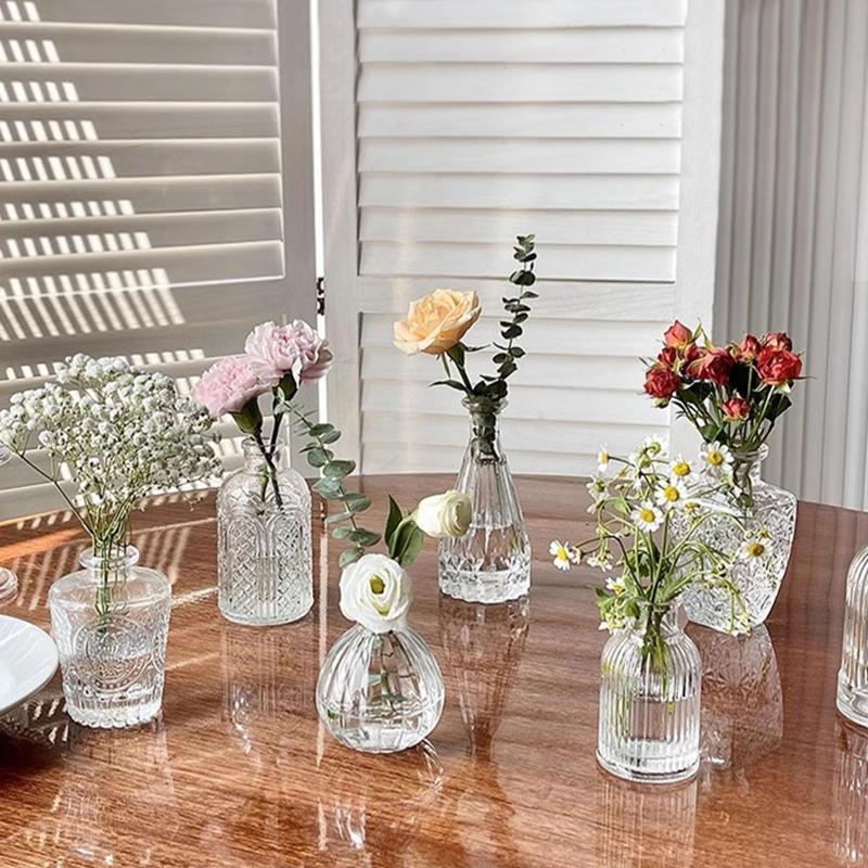 Glass Bud Vase Set (Set of 12)