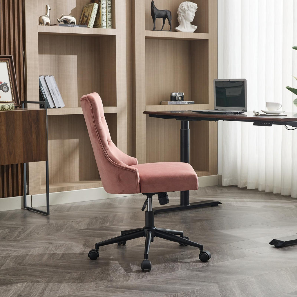 Gorilla Office: Ella Velvet Chair - Pink