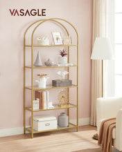 Load image into Gallery viewer, Vasagle 5-Tier Arch Glass Storage Shelf