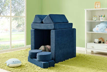 Load image into Gallery viewer, Fraser Country 14 Piece Modular Double Kids Play Sofa - Blue
