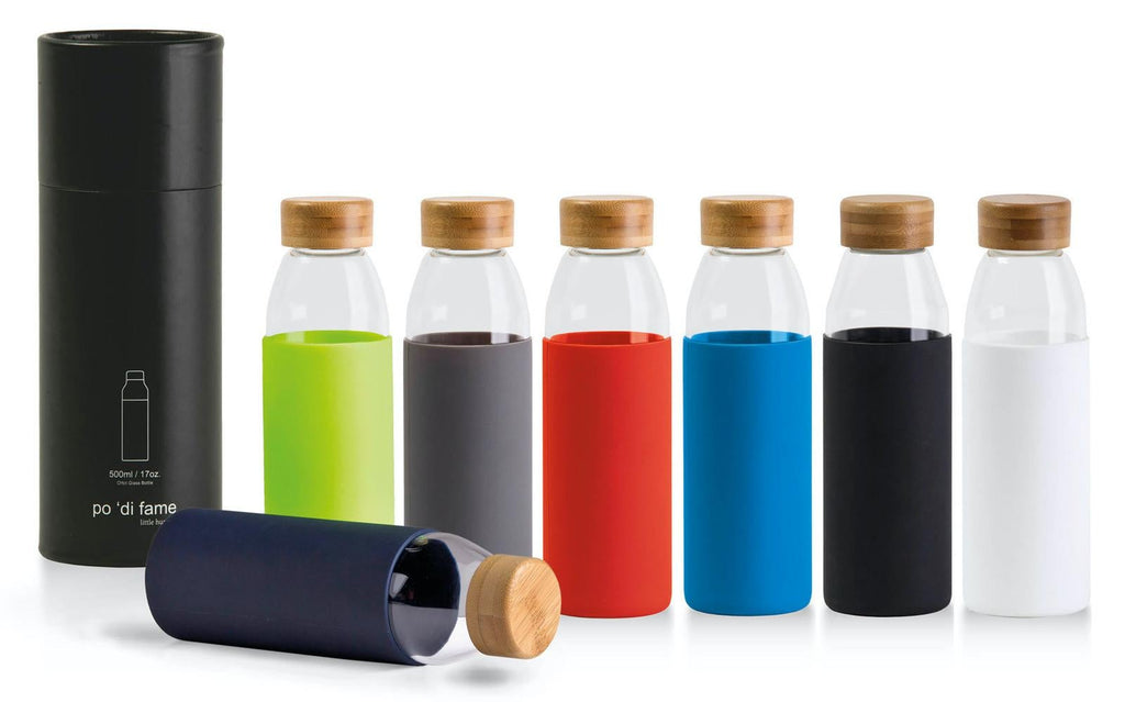 Orbit Glass Bottle - Navy (500ml)