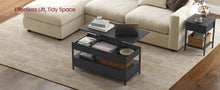 Load image into Gallery viewer, VASAGLE Coffee Table with Sliding Top - Black