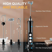 Load image into Gallery viewer, Handheld Electric Milk Frother - Black