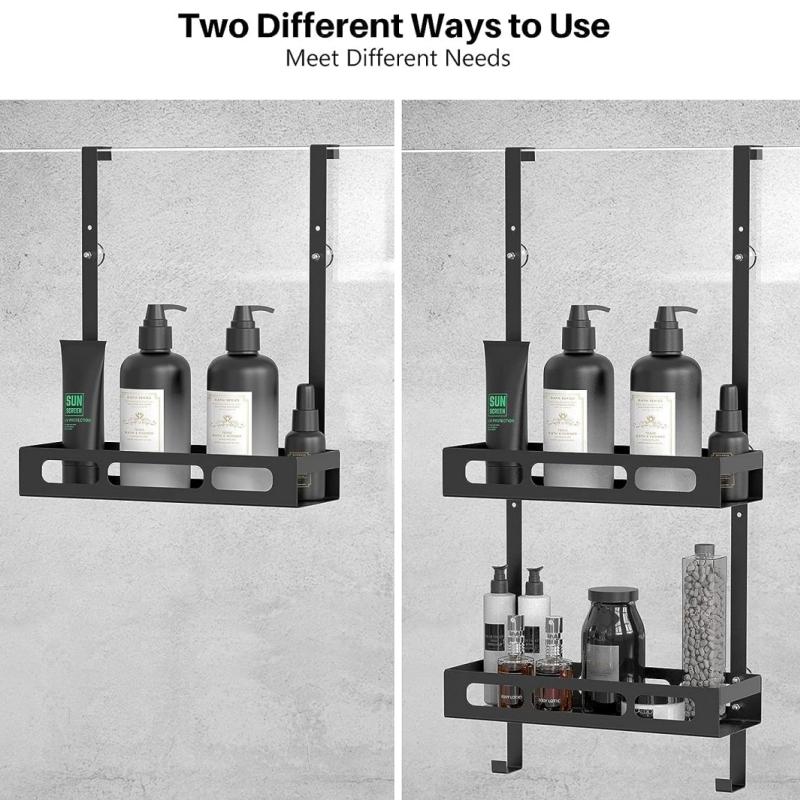 STORFEX Hanging Bathroom Storage Rack - Black