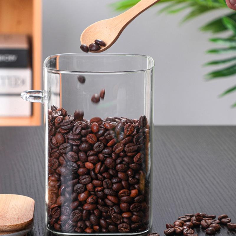 Glass Jar with Wooden Spoon (2000ml)