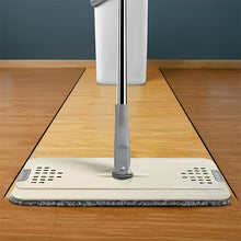 Load image into Gallery viewer, CLEANFOK Microfibre Mop with Bucket and 4 Washable Pads - White