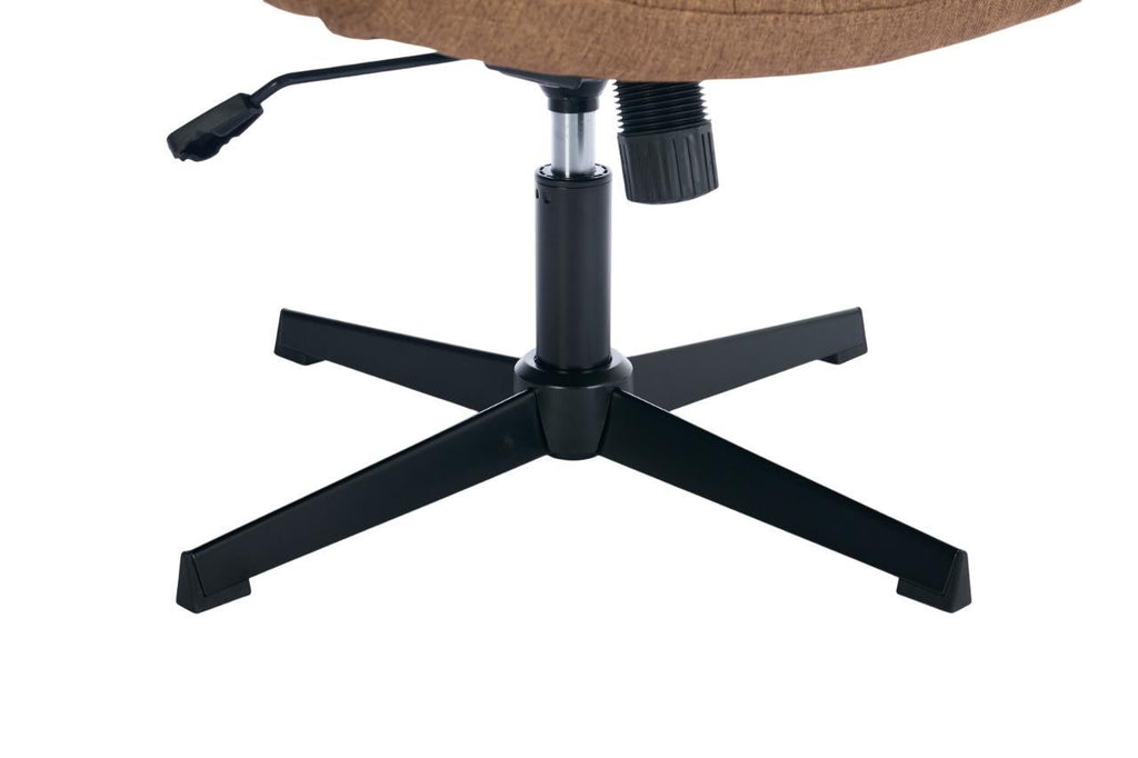 Gorilla Office- Ribbed Faux Linen Office Chair Brown