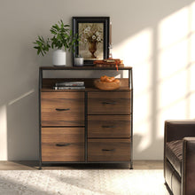 Load image into Gallery viewer, Ovela 5 Large Drawer Storage Chest - Nordic Walnut