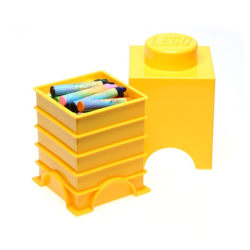 LEGO Storage Brick 1 - Yellow