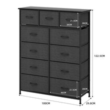 Load image into Gallery viewer, Fraser Country 11 Drawer Storage Chest - Dark Grey