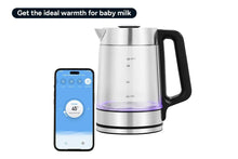 Load image into Gallery viewer, Kogan SmarterHome(TM) 1.7L Double Wall Glass Smart Kettle (Stainless Steel)