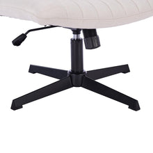 Load image into Gallery viewer, Gorilla Office- Ribbed Faux Linen Office Chair Ivory