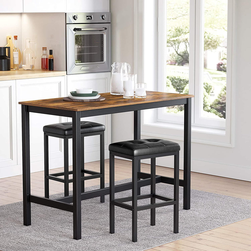 Vasagle : Set of 2 Bar Stools - Black