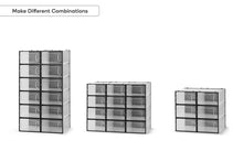 Load image into Gallery viewer, Ovela: Set of 12 Click Shoe Box (Small, Clear/Black)