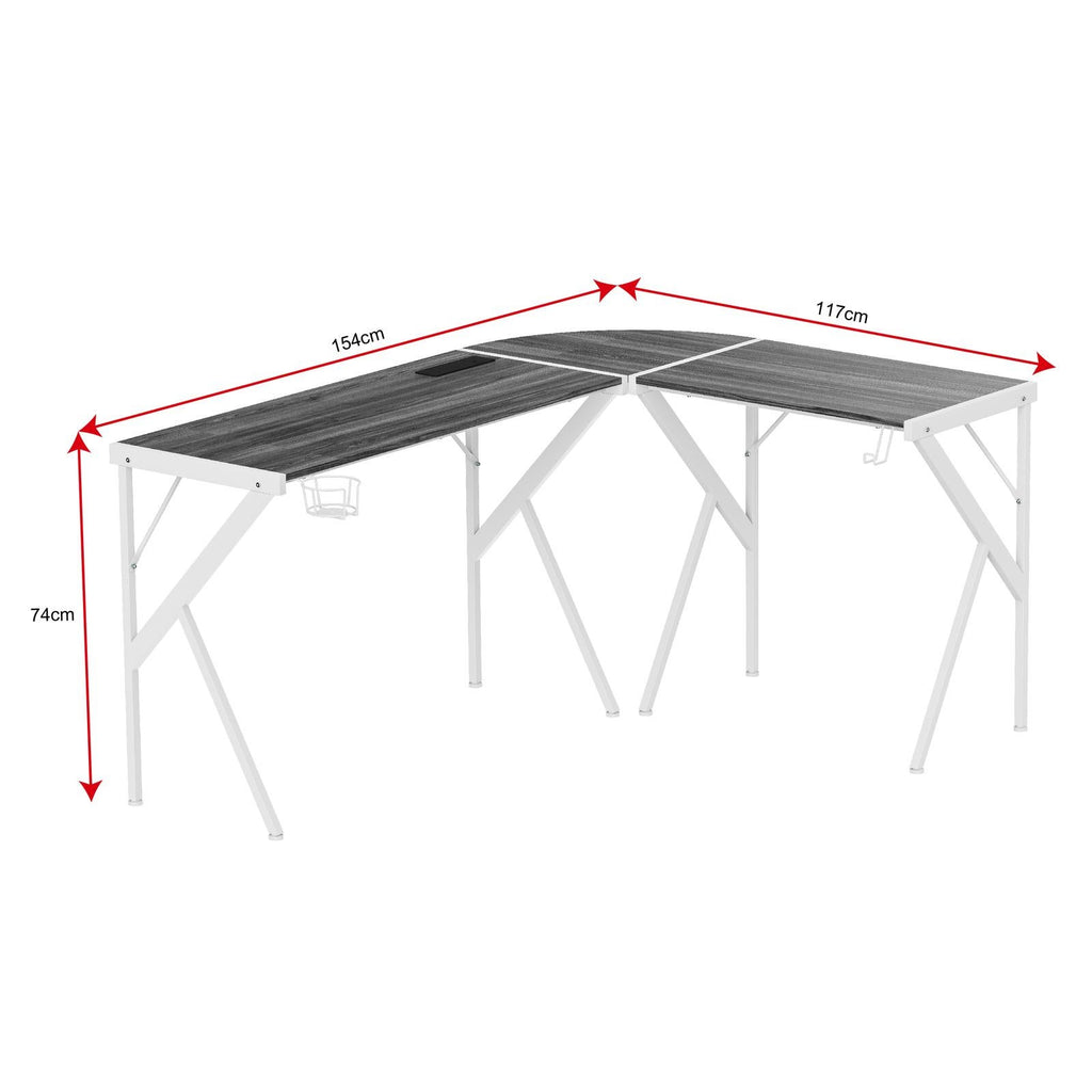 Fraser Country: 1540x1170x740mm Corner Desk with USB Outlet