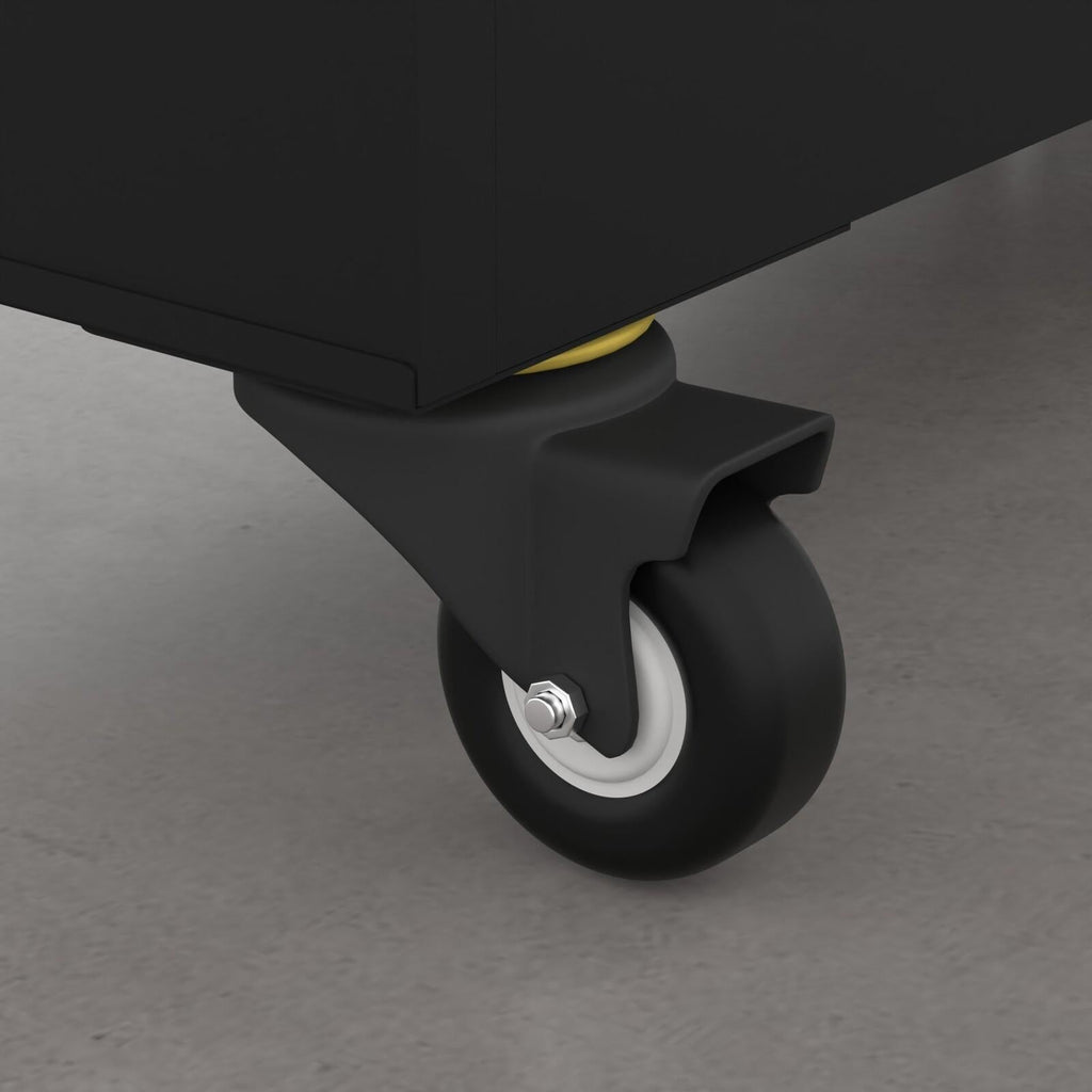 Fraser Country Milan Steel Tool Cart Cabinet - Orange & Black