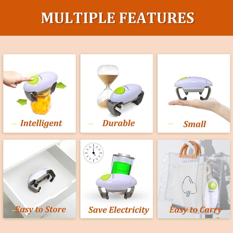ABS Multifunctional Binaural Electric Jar Opener