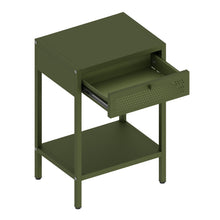 Load image into Gallery viewer, Fraser Country Milan Metal Bedside Cabinet - Olive Green