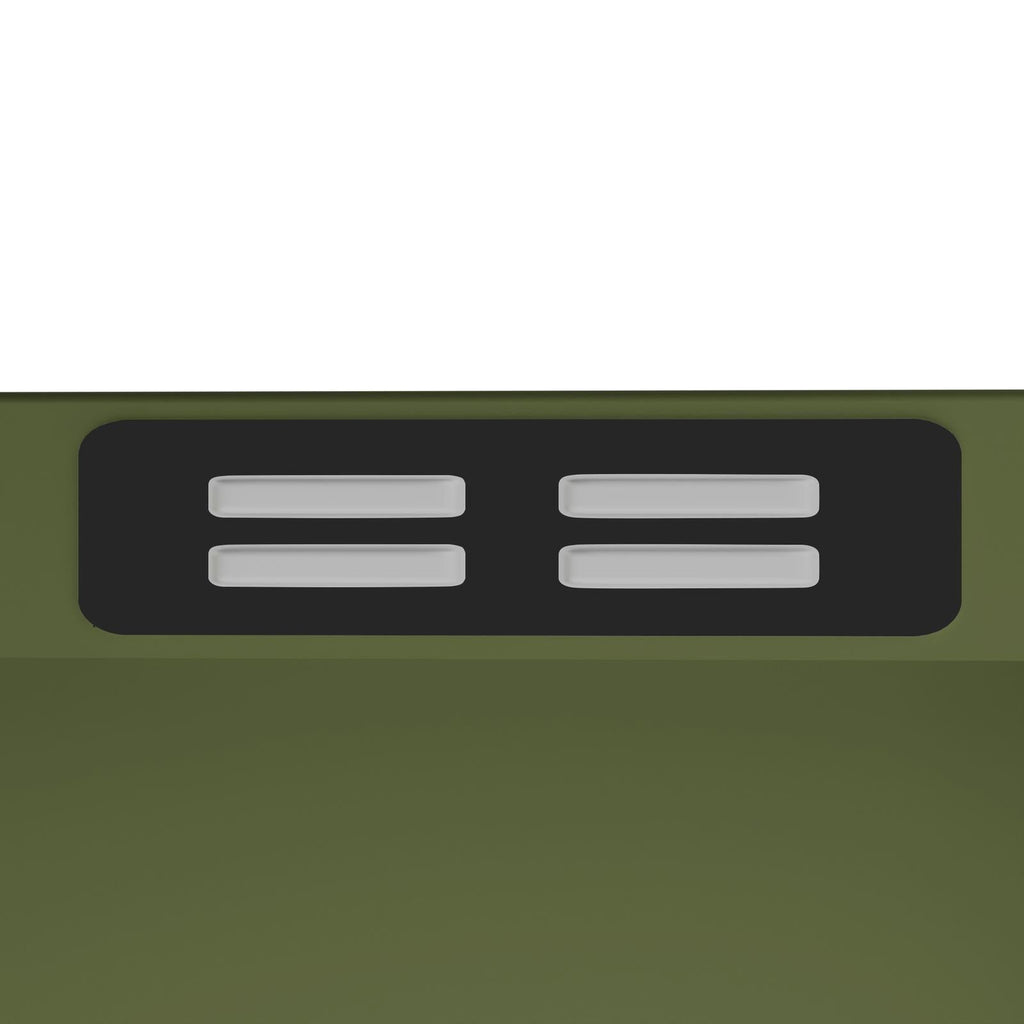 Fraser Country Milan Metal Side Cabinet - Olive Green