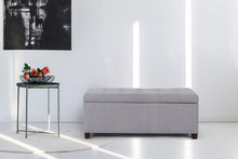 Load image into Gallery viewer, Shangri-La Storage Ottoman (Ash Grey)