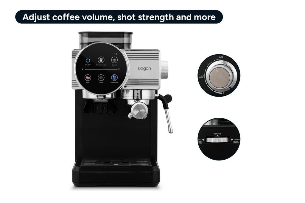 Kogan Espresso Touch Coffee Machine with Grinder
