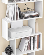 Load image into Gallery viewer, Vasagle Freestanding Decorative Wooden Bookcase - White