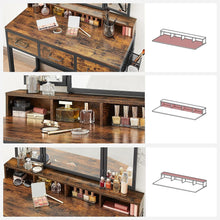 Load image into Gallery viewer, Vasagle Dressing Table With Stool