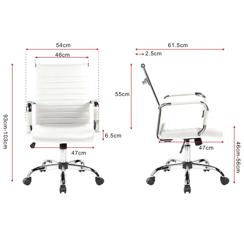 Gorilla Office - Eames Replica Standard Office Chair Low Back White